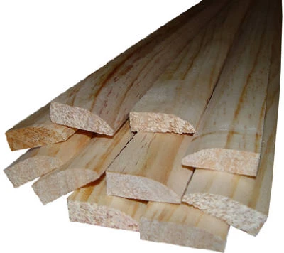 Solid Pine Moulding, Ranch Stop, 7/16 x 1-3/8 In. x 7 Ft.