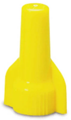 Wing-Gard Medium Wire Connector, Square Spring, 18-10 AWG, Yellow, 100-Pk.