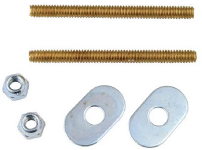 Oregon Headless Toilet Bolt, 1/4 X 3-inch With Brass Bolts And Washers