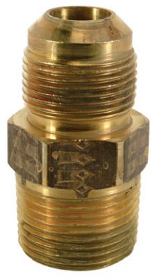 Gas Pipe Fitting, Brass, 15/16 OD x 3/4 In. MPT