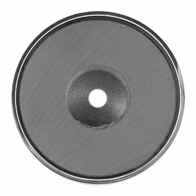 2 In. Round Base Magnet With 25 Lb. Pull Strength