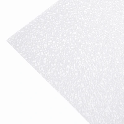 Suspended Ceiling Lighting Panel, White Acrylic, Cracked Ice, 3 x 5-Ft.