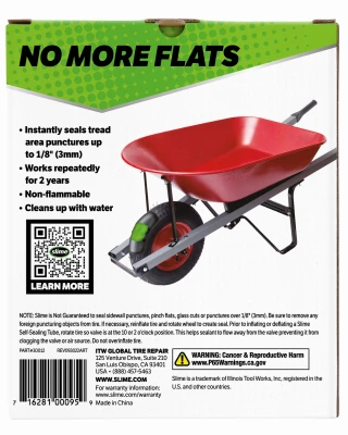 Smart Tube Self-Healing Wheelbarrow Inner Tube 480-400 by 8 Inch