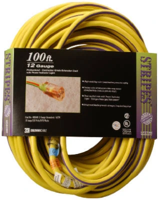 100 Ft. 12/3 SJTW Outdoor Extension Cord