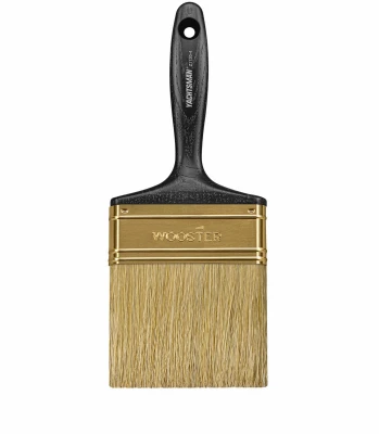 Yachtsman White China Bristle Paint Brush, 4 Inch, Durable Handle