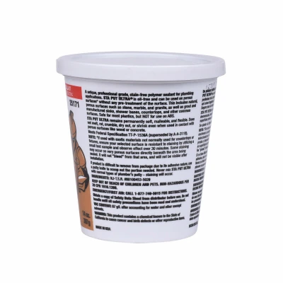 Sta Put Ultra Plumber's Putty, 14 Oz. - Professional Grade, Non-staining Sealant