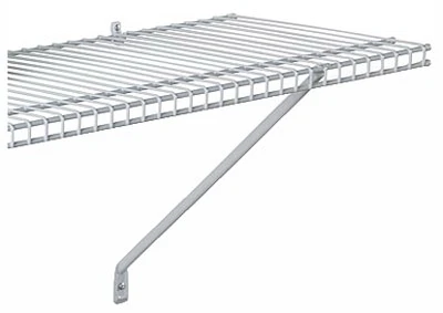 All-Purpose Wire Shelf Kit, White, 4-Ft. x 12-In.