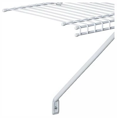 All-Purpose Wire Shelf Kit, White, 4-Ft. x 12-In.