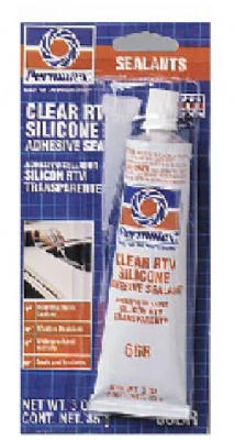 Clear Silicone Adhesive Sealant, 3-oz.