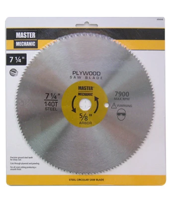 7-1/4-inch 140-tooth Plywood/paneling Blade For Circular Saws
