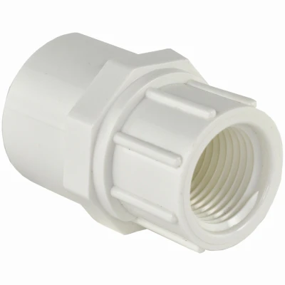 Schedule 40 PVC Adapter, White, 3/4 x 1 In., Reducing Slip x FPT