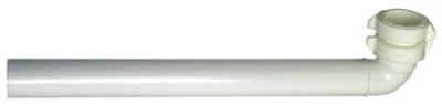 Slip Joint Connection Waste Arm Drain Pipe, 1.5 X 7-inch, White Plastic