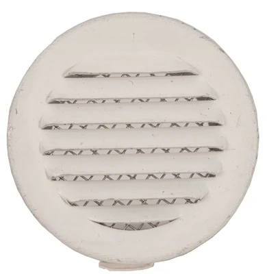 Circle Vent, White, 1 In., 6-Pk.