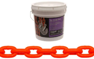 High Visibility Orange Tow Chain, 5/16 Inch by 124 Inch