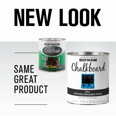 Black Quart Flat Chalkboard Paint - Multi-surface Application