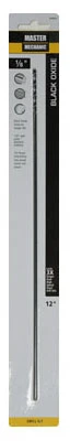 1/8 X 12-inch High-speed Black Oxide Drill Bit