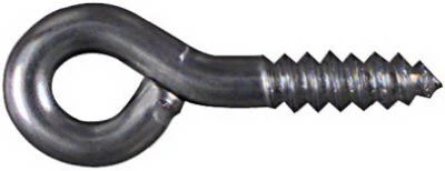 Screw Eye, Small, Zinc, 11/16 In., #216, 14-Pk.