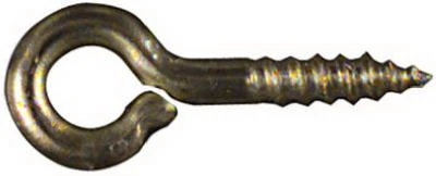 Screw Eye, Small, Brass, 11/16-In., #216, 7-Pk.