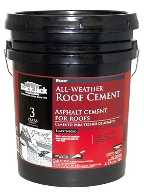 All Weather Roof Cement, Fiber Reinforced, 4.75-Gallons