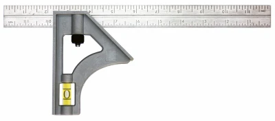 Combination Square, Plastic, 12-In.