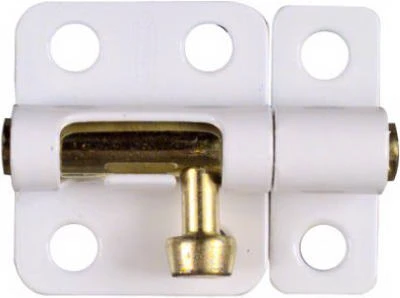 Window Bolt, White, 2 In.