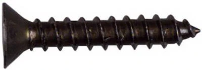 Wood Gate Screws, Black Satin, 1-1/4 In. 18-Pk.