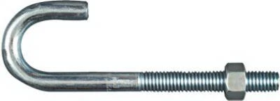 1/2x6 Zinc J Bolt