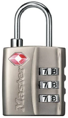 Combination Luggage Lock, TSA-Approved,  Resettable