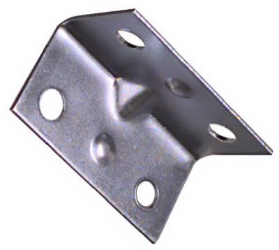 4-Pk., 1-1/2 x 3/4 In. Zinc Corner Brace