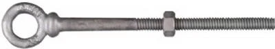 Forged Eye Bolt, Galvanized, 1/4 x 4 In.