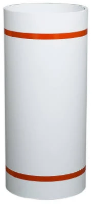 Trim Coil, White/White Painted Aluminum, 24 In. x 50 Ft.