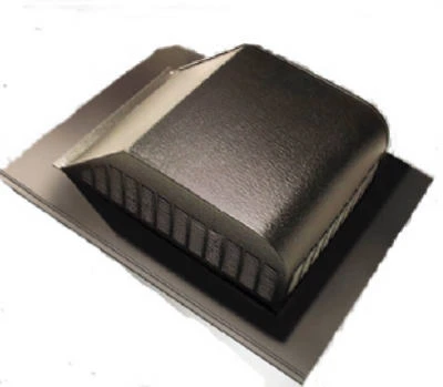 Slant Aluminum Roof Vent, Brown, 50-Sq. In.