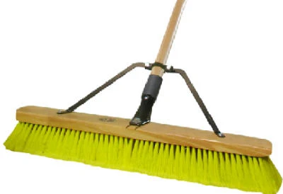 JobSite Indoor/Outdoor Push Broom, 60 In. Wood Handle, 24 In. Head
