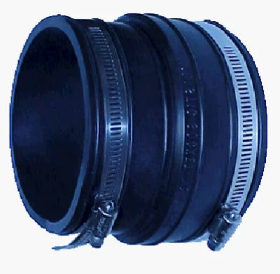 Flexible Coupling For Asbestos, Cement, Ductile Iron, Transite - 4 X 4 Inches