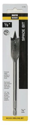 5/8-inch Wood Boring Spade Drill Bit - Durable Tool Steel Design