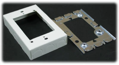 Ivory Metal Outlet Extension Box