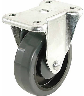 4 Inch Polyurethane Wheel with Rigid Plate Caster for Heavy Duty Applications