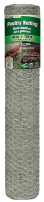 Galvanized Poultry Netting, 2-In. Mesh, 48-In. x 150-Ft.