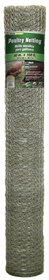 Galvanized Poultry Netting, 1-In. Mesh, 60-In. x 150-Ft.