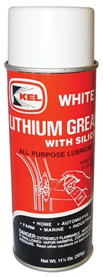 White Lithium Grease with Silicone, 11.5 oz.
