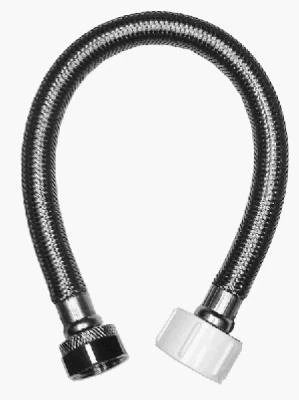 Stainless Steel Toilet Connector, 1/2 Fip X 7/8 Ballcock X 12 Inches, Homewerks Worldwide