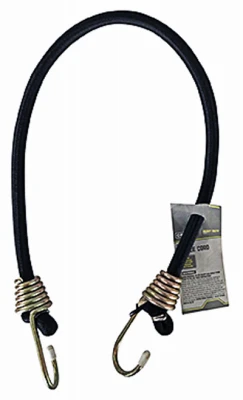 Bungee Cord, Heavy-Duty, Black, 24-In.