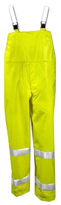 Comfort-Brite High-Visibility Overalls, Lime Yellow PVC/Polyester, XL