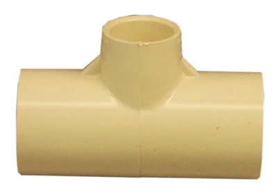 CPVC Pipe Tee, 3/4 x 3/4 x 1/2 In.