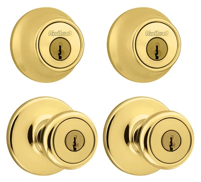 Security Combination Lockset, Brass