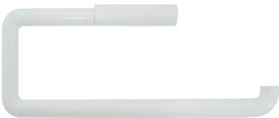 Paper Towel Holder, Wall-Mount, White Plastic