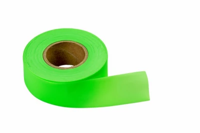Flagging Tape, Glo Lime, 150 Ft.