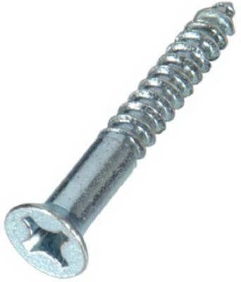 Wood Screws, Zinc, #10 x 1.25-In., 100-Pk.