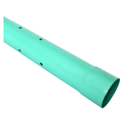 4 Inch X 10 Feet Perforated Sdr 35 Pvc Drain And Sewer Pipe