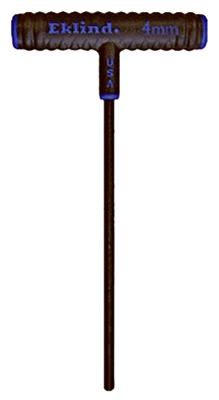 Power Hex T-handle Key, 4mm, 6 Inch Length, Industrial Grade